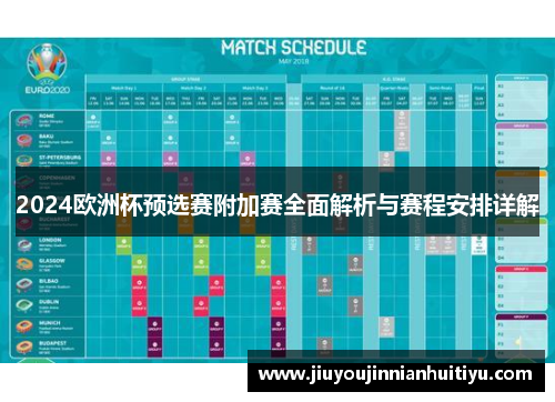 2024欧洲杯预选赛附加赛全面解析与赛程安排详解
